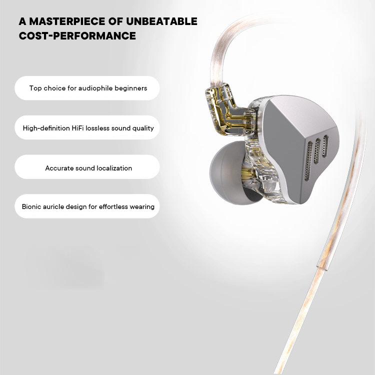HiFi Ear Dynamic Driver Wired In-Ear Earphones Earbuds Music Headphones Useful Wired Earphones for Music Gaming
