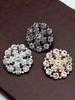 1pcs Rhinestone Buttons for Fur Coat Cardigan Rhinestone for Needlework Collar Sewing Embellishment Replace Metal Buckle