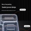 850ml 4-Compartment Disposable Food Containers with Lids