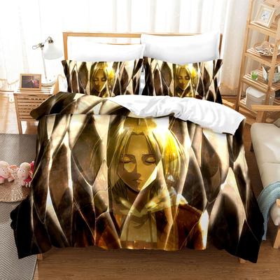 Neue Attack on Titan Bettwäsche Kollektion Einzelbett Twin Full Queen King Size Attack on Titan Bett Kollektion Kinder Kinderzimmer Bettbezug Kollektionen
