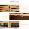 Bathroom Cabinet Bathroom Chest Of Drawers With Louvered Doors Bathroom Shelf Bamboo Wood Natural Wood
