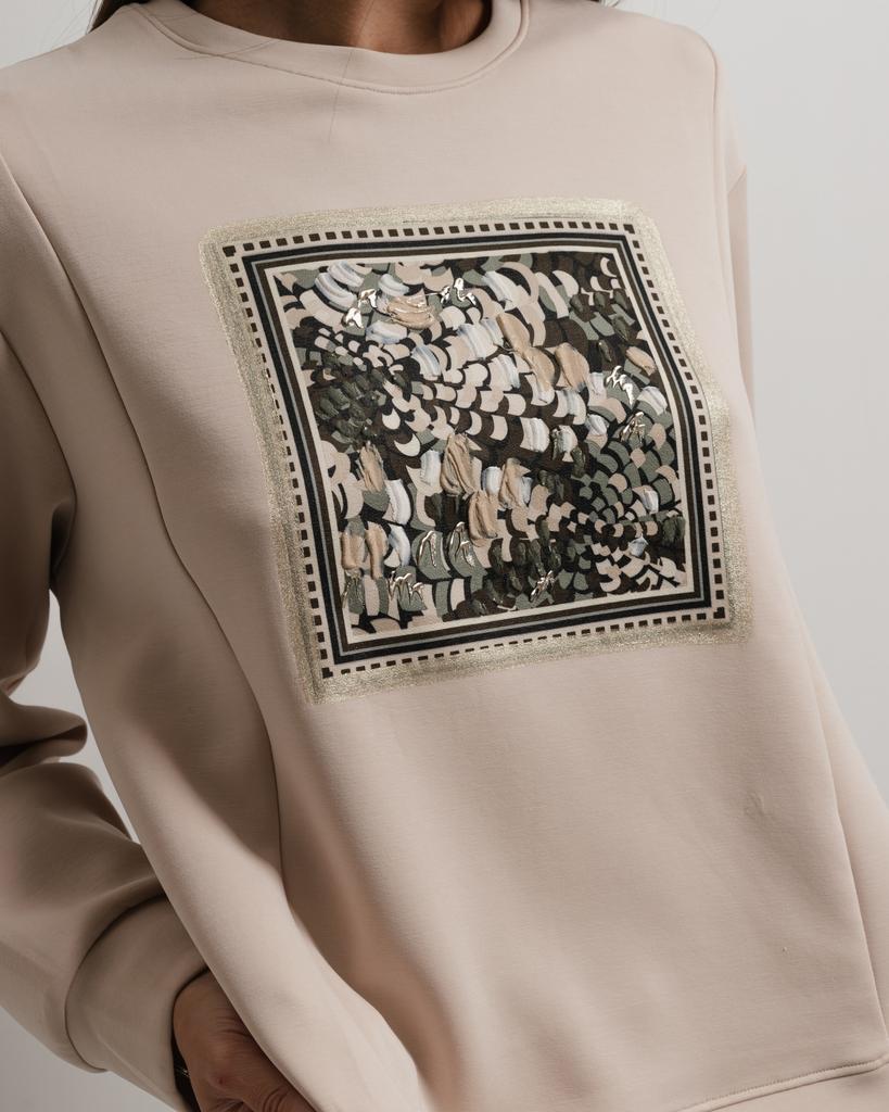 Костюм женский Butella 16622 M бежевый олива (кофта, штаны)