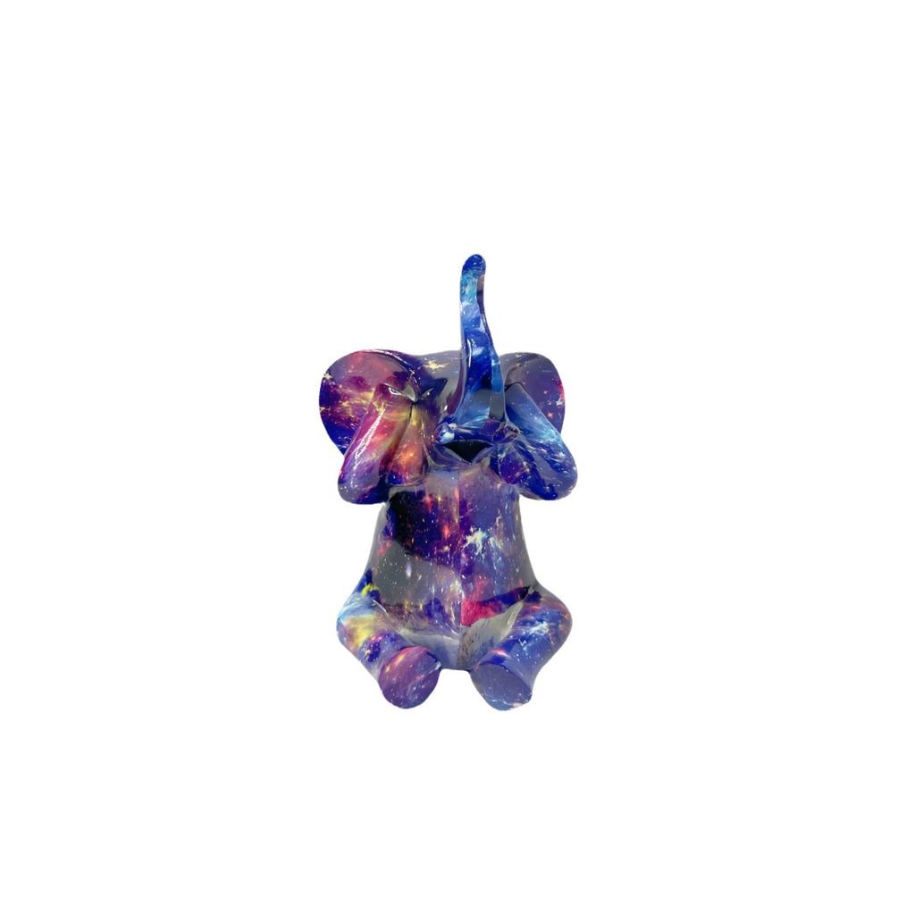 Creative Colorful Baby Elephant Ornaments Home Living Room Entrance Figurine Wine Cabinet Desktop Creative Decoration Crafts