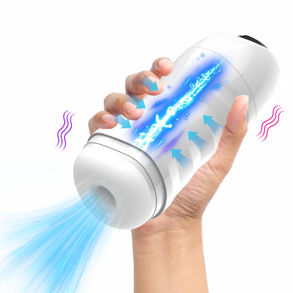 Male Masturbator Cup with Vibration and Sucking Modes Blowjob Sex Machine Glans Trainner Pocket Vagina Pussy Male Adult Toys