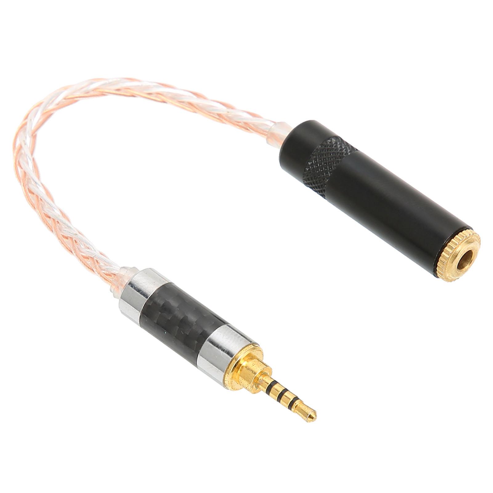 

2.5mm Male to 3.5mm Female Adapter Audio Adapter Cable 15cm 5.9in Headphone Extension Cable