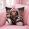 Central C-Cee Singer Cushion Cover Comfortable Reversible Pillow Cover Ideal For Car Sofa Bedroom & Beyond
