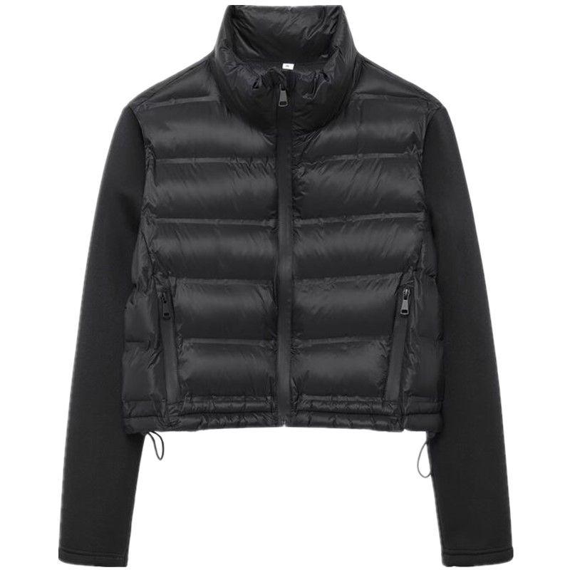 Western Style 2024 Autumn and Winter Stand Collar Patchwork Cotton-padded jacket Jacket Down Cotton Lightweight Short Outerwear 4391809