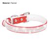 Pet Collar Soft Texture Decorative Adjustable Dogs Inlaid Rhinestone Collar Pet Supplies