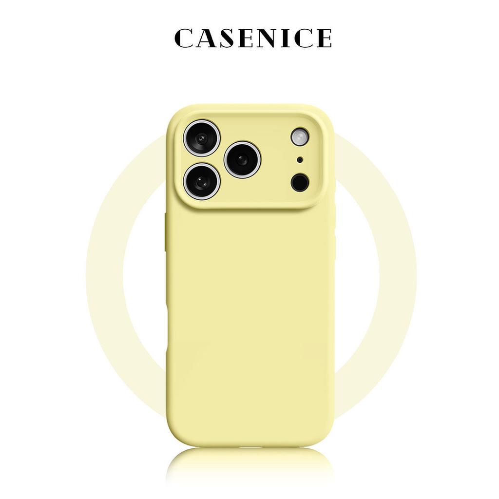 The new magnetic suction is suitable for iphone17promax mobile phone case 16 with lanyard 15 liquid silicone 13 apple 14pr.