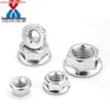 GB6177 Galvanized Hex Flange Nut with Anti-slip Teeth and Washer M4-M20