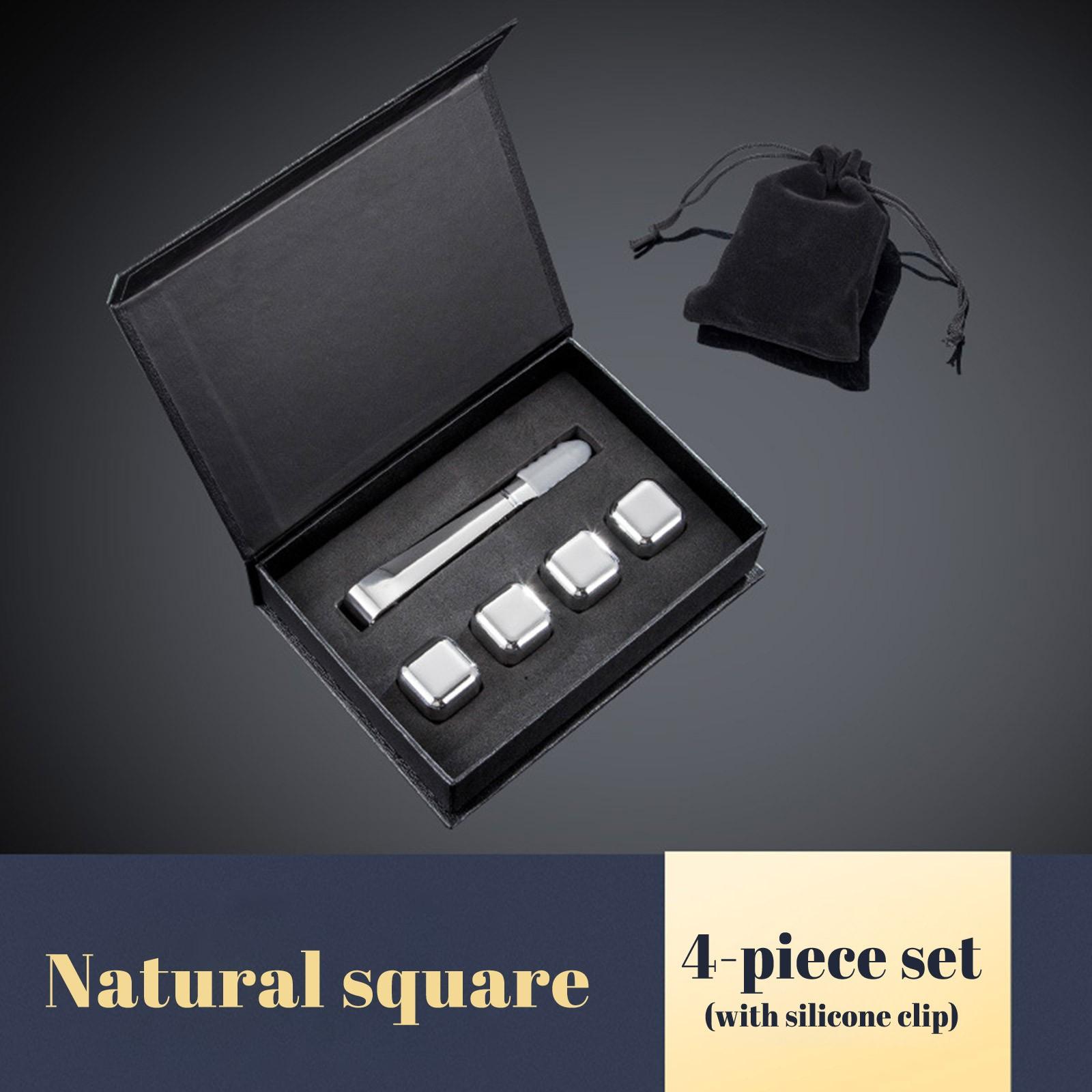 

40/60/80 мл персонализированный индивидуальный набор камней для ледяного вина подарочная коробка из нержавеющей стали One Size