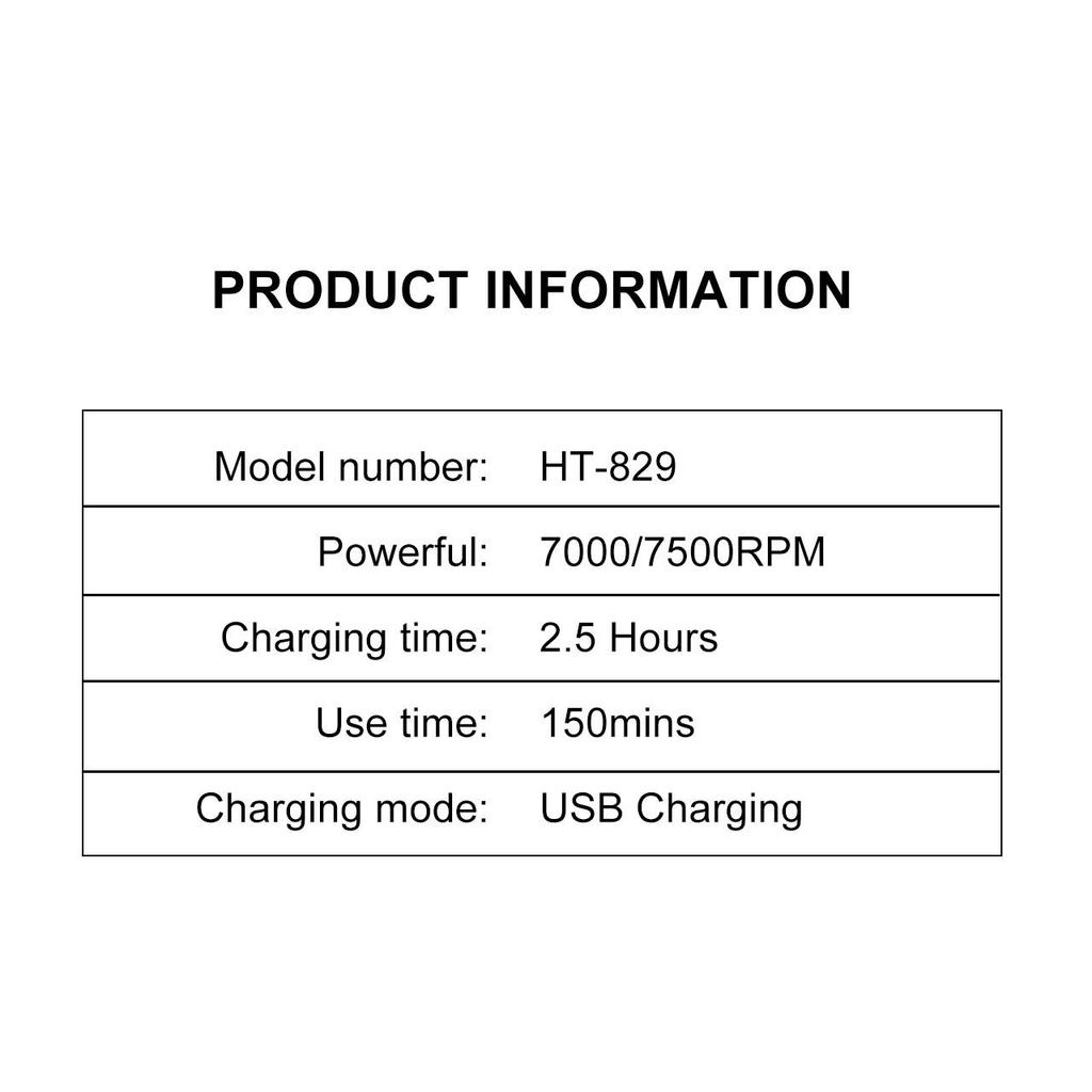 Hatteker Multi-Functional Hair Clipper with Digital Display Multiple Guide Combs 3-Color Options for Men's Grooming