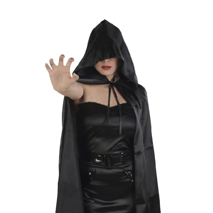 Hooded Robe Cloak Halloween Hooded Cloak Long Cape Halloween Christmas Cape Costumes 80cm/120cm/150cm