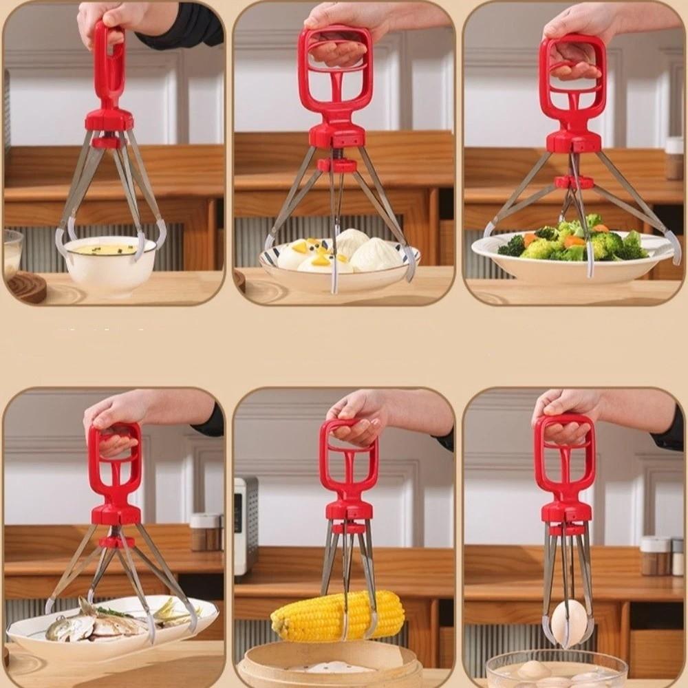 Stainless Steel Anti-Scald Clip Non-Slip Bowl Clip Plate Clamp Hot Dish Clip  Pot Retrieval