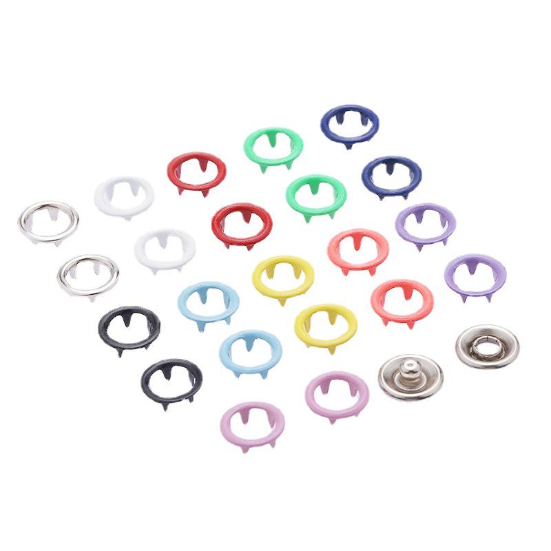 9.5MM Stainless Steel Colorful Baby Clothes Snap Button