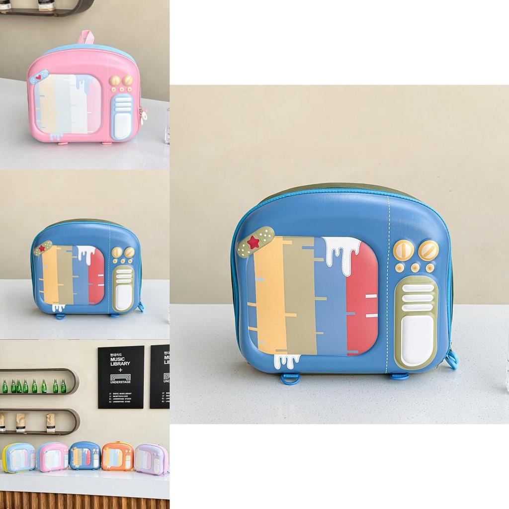 Cute Cartoon Tv Exterior Design Children Hard Shell Backpack For Preschool