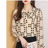 Spring Summer New Floral Printed Shirt Elegant V-Neck Drawstring Female Clothing Stylish Commute Loose Korean Long Sleeve Blouse