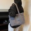 Casual Crossbody Bag Fall 2025 New Large Capacity Corduroy Simple Tote Bag Commuter Shoulder Tote Bag