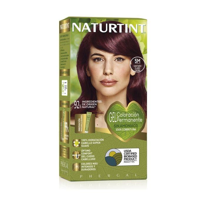 Teinture Capillaire - NATURTINT - 5M Brun Clair Caoba - Sans Ammoniaque - Crème - Tous Types De Cheveux