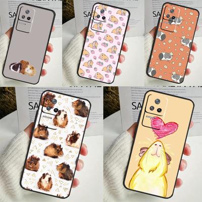 Husă drăguță cu desene de porcușor de Guineea Pentru POCO M6 Pro X3 X4 X5 X6 M5s F3 F5 Xiaomi 13T Pro 12T 11T 12 13 Lite 14 Ultra