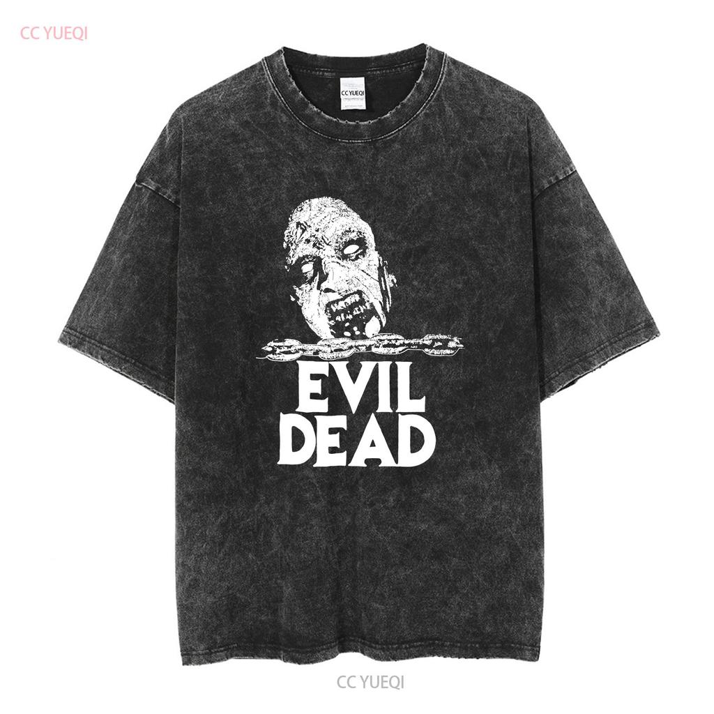 Vintage Evil Dead Horror Zombie Film T-Shirt Nacht Lebende Tag Rückkehr Shaun Re Animator 28 Days Later Lucio Fulci George Romero