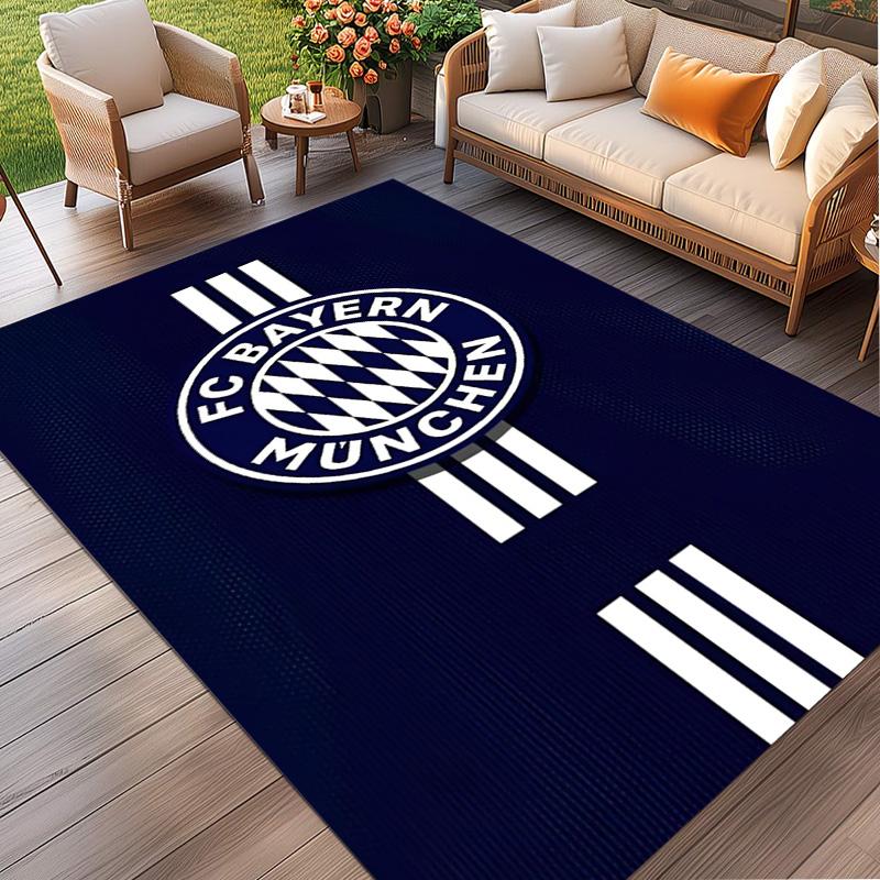 FC Bayern Print Rug, Washable Floor Carpet, For Entryway Dorm Laundry Room Office Study, Home Decor Birthday Christmas Gift