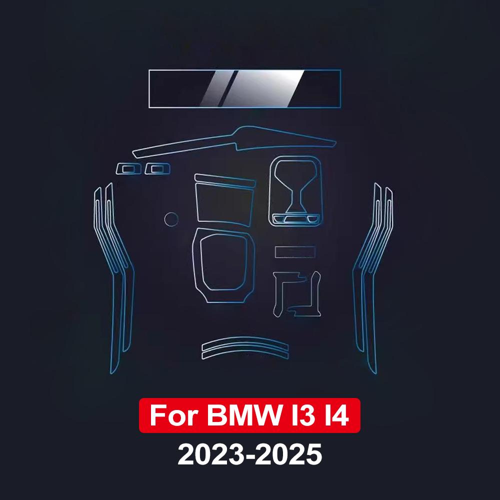 

Car Transparent TPU Film for BMW I3 I4 2026-2026 Center Console Media Dashboard Navigation Anti-scratch Protector Interior Film Left Hand Drive