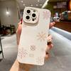 Pastel Snowflake Winter Wonderland Art Phone Case for iPhone 17 16 15 14 13 12 11 Series Pro Max Plus Double Layer Protection
