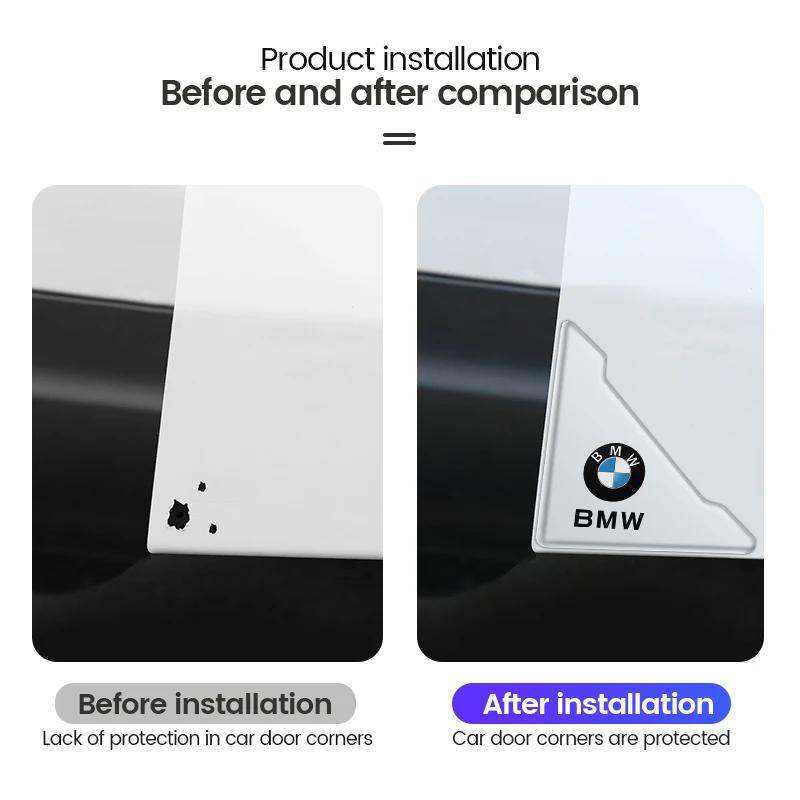 BAGD7 2026 Car Sticker Car Logo Door Corner Anti-collision Covers for BMW M Power Performance F10 F31 E36 E39 E87 E90 X3 X5