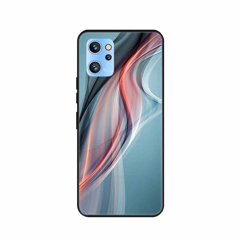 Etui do telefonu Umidigi A13 Pro 2022 Kwiaty Czarny Silikonowy Tylny Pokrowiec Miękki Pokrowiec TPU Do Umidigi A13S Etui A 13 S Coque Funda Torba