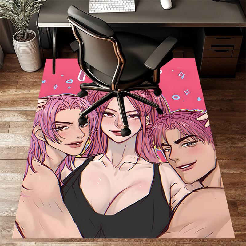 Custom KPop Demon Hunters Mat Personalized Name, Polyester Washable Indoor Entryway Rug, Gift for Christmas, Easter, Thanksgiving Day