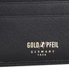 GOLD PFEIL OXFORD Men's Bifold Wallet In Genuine Leather, Black and Burgundy, GP10518 (Burgundy)