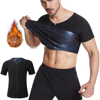 Herren Europäische Größe Schweißtreibender Taillenformer: Sport Lauf Fitness Anzug zur Bauchkontrolle und zum Bodybuilding.