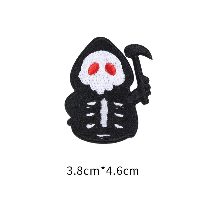 Self-Adhesive Black Patch Sticker Clothes Pants Down Jacket Broken And Seamless Repair Repair Embroidery Cloth Sticker Ghost Decal