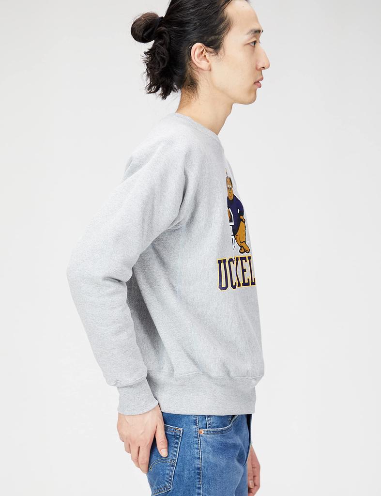 Champion Reverse Heavyweight Crew Neck Sweatshirt with Brushed Fleece and Single Red UC Berkeley College Made In Oxford Size Men's 12.5oz Weave® Tag,