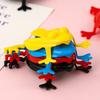 10/20Pcs Jumping Frog Toy Solid Color Plastic Bouncing Frog Parent-child Family Game Kids Birthday Party Gift Stress Relief Toys