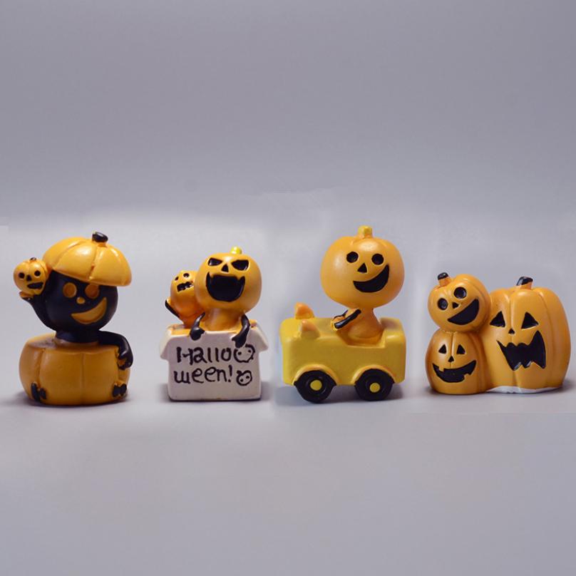 Jackman Ghost Pumpkin Lamp Clown Micro Landscape Decorative Ornaments Halloween Diy Accessories Mini Micro Landscape Decoration