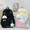 Korean Cute Schoolbag Female High capacity Junior and Senior High School Students' Schoolbags Leisure Joker Backpack Light Travel Backpack.