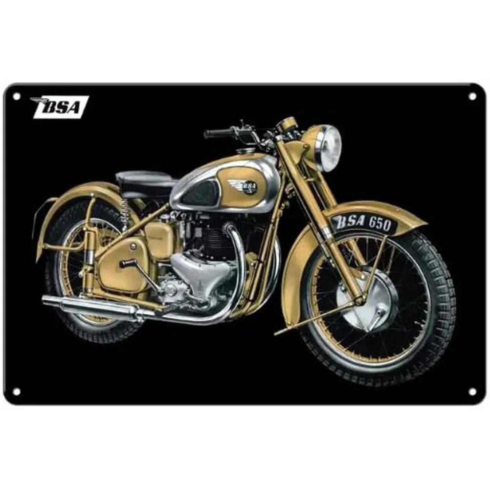 Vintage Motorcycle Metal Tin Signs Decor Wall Art Coffee Bar Vintage Metal Tin Sign Office Home Toilet Signs Wall Decor Pictures