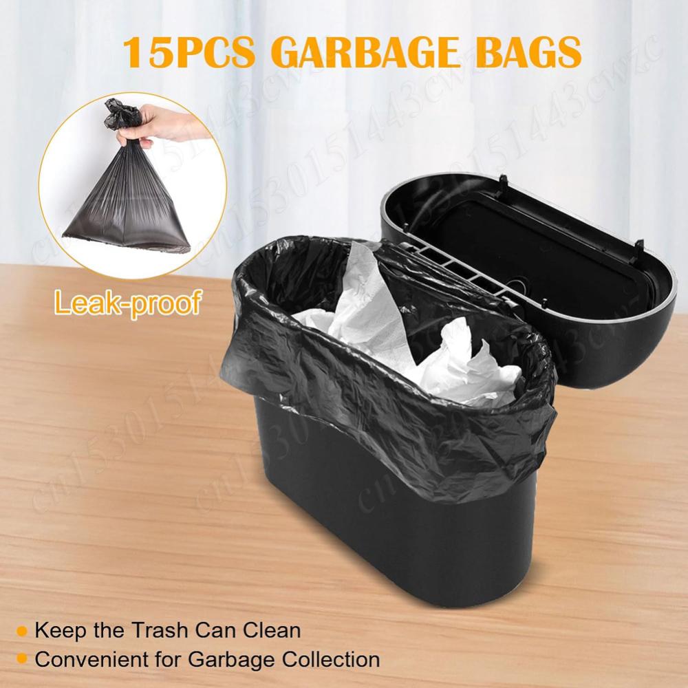 Mini-Auto-Mülleimer, auslaufsicherer kleiner Auto-Mülleimer, Auto-Mülleimer-Organizer-Container, tragbarer hängender Mini-Auto-Mülleimer