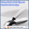 Large Opening Extended Diagonal Blade Anti-Splash Thick & Curved Toenail Clippers Ergonomic Grip for Precise Cutting, Durable