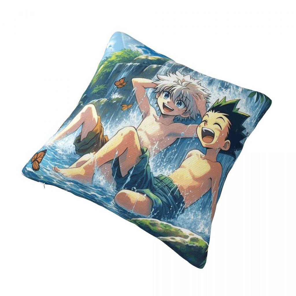 HXH Gon And Killua Hunter Pillowcase Product Printing Cushion Cover Throw Pillow Cover Home Decoration Square Multi Size