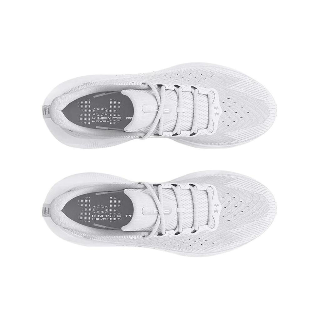 Under Armour Women's HOVR Infinite Pro White Distant Gray Running Sneakers 3027200-100