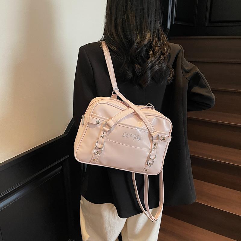 Korean Version of Simple Backpack Fashion Shoulder Underarm Bag Women's 2025 Summer New Large-capacity Commuter Tote Bag