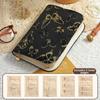 Flower Pattern Jewelry Storage Bag with Zipper Grid Storage Jewelry Organizer Multi-layer Space Saving Notebook Jewelry Handbag