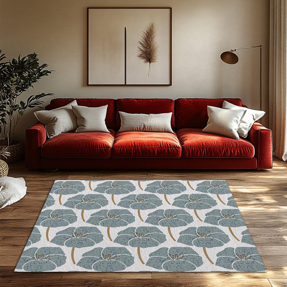 Elegant Leaf Pattern Doormat Indoor Outdoor Floor Mat Washable Entrance Rug Home Decor Kitchen Rug Non Slip Welcome Mat Modern D