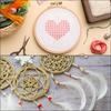 uxcell 6-Piece 9" Embroidery Hoops, Adjustable Round Bamboo Circles, Cross Stitch Hoop Rings for Arts, Crafts, Sewing, and DIY Decoration