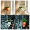 Plastic Halloween Flower Pot Succulents Swing Pumpkin Plant Basket  Cafe Decorations