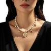 Bohemian Faux Pearl Seashell Starfish Pendant Necklace