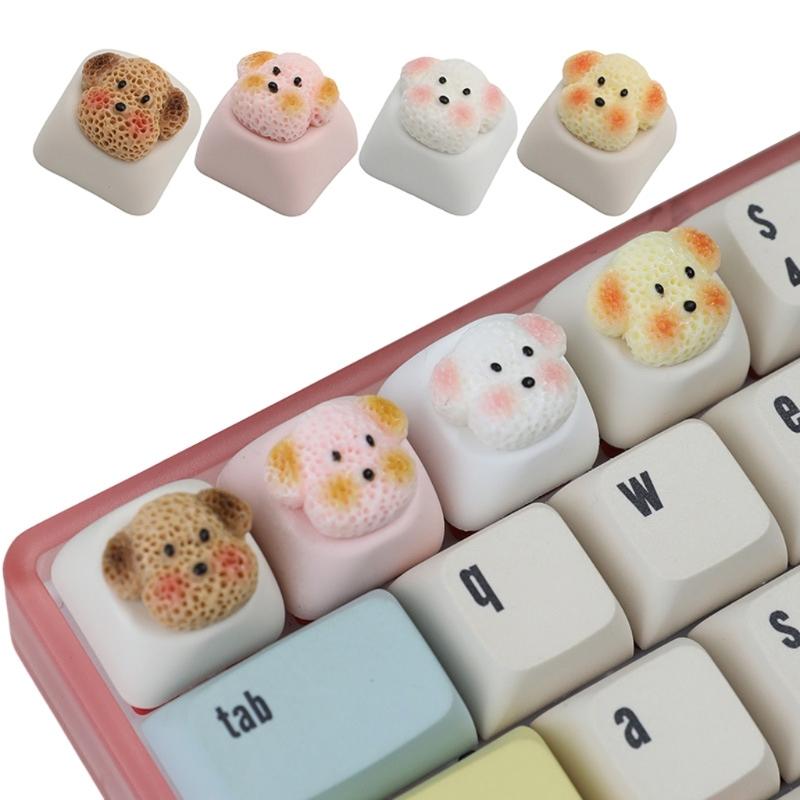 Unique Dog Pattern Keycaps For Mechanical Keyboard Switches Resin Keycap Enhances Aesthetics And Durability